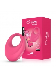 Розовое интерактивное эрекционное виброкольцо Leo - Easy toys - в Комсомольске-на-Амуре купить с доставкой