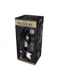 Серебристая анальная втулка с прозрачным кристаллом Mini Metal Butt Plug Size L - 9 см. - Adrien Lastic в Комсомольске-на-Амуре Серебристая анальная втулка с прозрачным кристаллом Mini Metal Butt Plug Size L - 9 см. - Adrien Lastic