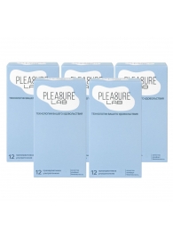 Набор из 5 упаковок ультратонких презервативов Pleasure Lab (по 12 шт.) - Pleasure Lab - купить с доставкой в Комсомольске-на-Амуре