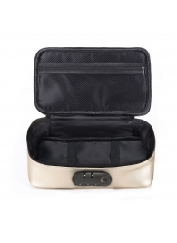 Золотистая сумочка для хранения игрушек Discreet Box - Dorcel - купить с доставкой в Комсомольске-на-Амуре
