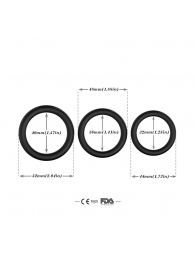 Набор из 3 черных эрекционных колец Stay Hard - Boys of Toys - в Комсомольске-на-Амуре купить с доставкой Набор из 3 черных эрекционных колец Stay Hard - Boys of Toys - в Комсомольске-на-Амуре купить с доставкой
