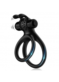 Черное эрекционное виброкольцо с подхватом мошонки Stay Hard - Boys of Toys - в Комсомольске-на-Амуре купить с доставкой Черное эрекционное виброкольцо с подхватом мошонки Stay Hard - Boys of Toys - в Комсомольске-на-Амуре купить с доставкой