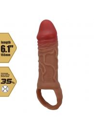 Реалистичная насадка на член Peirre - 15,5 см. - Baile - в Комсомольске-на-Амуре купить с доставкой