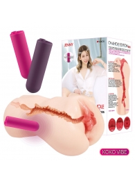 Мастурбатор-вагина с вибрацией Jenny Onahole edition 005 - KOKOS - в Комсомольске-на-Амуре купить с доставкой