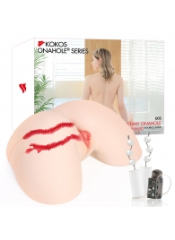 Мастурбатор-полуторс с двойным слоем материала и вибрацией Jenny Onahole Real Hips - KOKOS - в Комсомольске-на-Амуре купить с доставкой