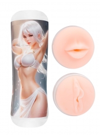 Двусторонний мастурбатор в колбе аниме - вагина и ротик - Tokyo Style - в Комсомольске-на-Амуре купить с доставкой