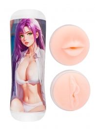 Двусторонний мастурбатор аниме - ротик и вагина - Tokyo Style - в Комсомольске-на-Амуре купить с доставкой