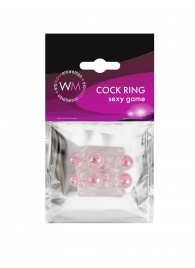 Прозрачная насадка на пенис с цветными шариками - Erowoman-Eroman - в Комсомольске-на-Амуре купить с доставкой Прозрачная насадка на пенис с цветными шариками - Erowoman-Eroman - в Комсомольске-на-Амуре купить с доставкой