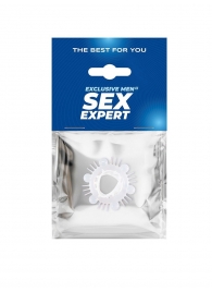 Стимулирующая насадка на пенис с несколькими видами рельефа - Sex Expert - в Комсомольске-на-Амуре купить с доставкой Стимулирующая насадка на пенис с несколькими видами рельефа - Sex Expert - в Комсомольске-на-Амуре купить с доставкой