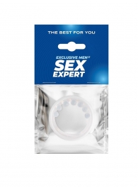 Эрекционное кольцо с мягкой стимулирующей насадкой - Sex Expert - в Комсомольске-на-Амуре купить с доставкой