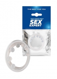 Эрекционное кольцо с мягкой стимулирующей насадкой - Sex Expert - в Комсомольске-на-Амуре купить с доставкой