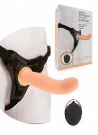 Женский вибрострапон со съемной насадкой и пультом ДУ - Erokay - купить с доставкой в Комсомольске-на-Амуре