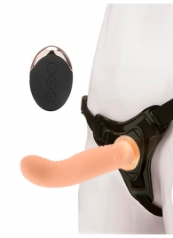 Женский вибрострапон со съемной насадкой и пультом ДУ - Erokay - купить с доставкой в Комсомольске-на-Амуре