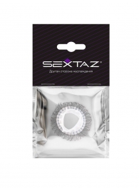 Эластичное эрекционное кольцо с длинными черными «ресничками» - Sextaz - в Комсомольске-на-Амуре купить с доставкой