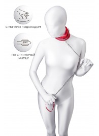 Красный ошейник с подкладкой из меха - ToyFa - купить с доставкой в Комсомольске-на-Амуре