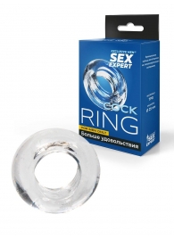 Прозрачное эрекционное кольцо-бублик - Sex Expert - в Комсомольске-на-Амуре купить с доставкой