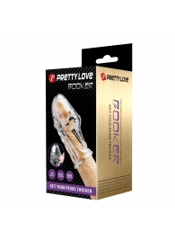 Прозрачная насадка на пенис Booker - 8 см. - Baile - в Комсомольске-на-Амуре купить с доставкой