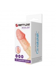 Телесная насадка на пенис Booker - 8 см. - Baile - в Комсомольске-на-Амуре купить с доставкой