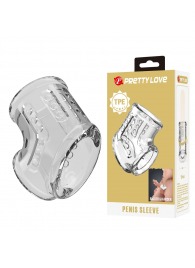 Прозрачная насадка на пенис и мошонку - Baile - в Комсомольске-на-Амуре купить с доставкой