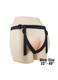 Черные трусики харнесс с платформой Caludio I - Baile - купить с доставкой в Комсомольске-на-Амуре