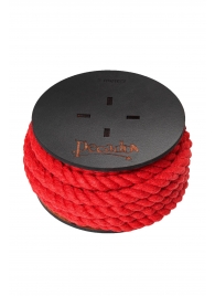 Красная веревка для шибари на катушке - 5 м. - Pecado - купить с доставкой в Комсомольске-на-Амуре