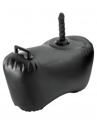 Черное надувное кресло с платформой для фиксации дилдо Body Dock Inflatable Love Seat - Pipedream - купить с доставкой в Комсомольске-на-Амуре