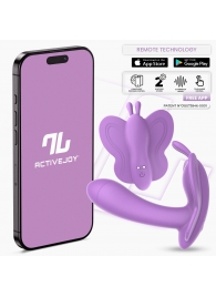 Сиреневый вибростимулятор Wingy для клитора и зоны G - Intoyou