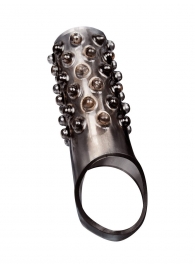 Дымчатая насадка на пенис с выпуклостями - 12 см. - Sex Expert - в Комсомольске-на-Амуре купить с доставкой