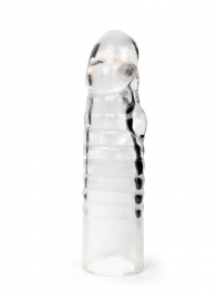 Прозрачная закрытая насадка на член - 15 см. - Sex Expert - в Комсомольске-на-Амуре купить с доставкой