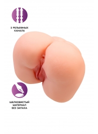 Реалистичный мастурбатор-попка с 2 любовными входами - No Name - в Комсомольске-на-Амуре купить с доставкой