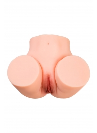 Телесный мастурбатор в форме попки с 2 любовными входами - No Name - в Комсомольске-на-Амуре купить с доставкой