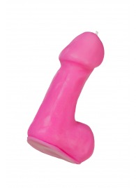 Розовая свеча в форме пениса - 47 гр. - Pecado - купить с доставкой в Комсомольске-на-Амуре