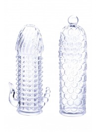 Набор из 2 прозрачных насадок на член Seductive Tickler Sleeves Set - NMC - в Комсомольске-на-Амуре купить с доставкой