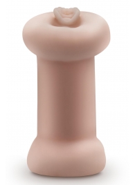 Телесный люминесцентный двусторонний мастурбатор Tasha - Blush Novelties - в Комсомольске-на-Амуре купить с доставкой