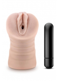 Телесный мастурбатор-вагина Ayumi с вибрацией - Blush Novelties - в Комсомольске-на-Амуре купить с доставкой