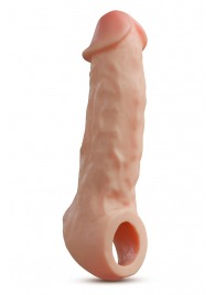 Телесная насадка-удлинитель Intrepid 9.25 Inch Realistic Penis Extender Sleeve - 23,5 см. - Blush Novelties - в Комсомольске-на-Амуре купить с доставкой