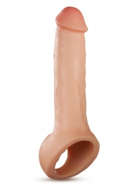 Телесная насадка-удлинитель Thrive 8.75 Inch Realistic Penis Extender Sleeve - 22,2 см. - Blush Novelties - в Комсомольске-на-Амуре купить с доставкой