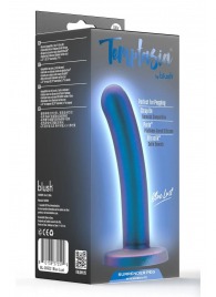 Синяя насадка с гладкой поверхностью Surrender 5.75 Inch Intermediate Pegging Dildo - 14,6 см. - Blush Novelties - купить с доставкой в Комсомольске-на-Амуре