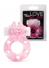 Розовое эрекционное виброкольцо в форме зайчика - 1137 - в Комсомольске-на-Амуре купить с доставкой