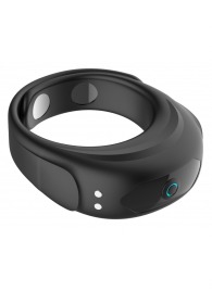 Черное эрекционное виброкольцо на ремешках - Boys of Toys - в Комсомольске-на-Амуре купить с доставкой