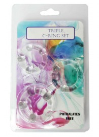 Набор из 3 эрекционных прозрачных колец - Boys of Toys - в Комсомольске-на-Амуре купить с доставкой