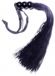 Черная силиконовая плетка - 25,4 см. - Boys of Toys - купить с доставкой в Комсомольске-на-Амуре