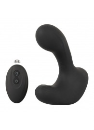 Черная анальная вибропробка с функцией расширения RC Butt Plug with 3 functions - Orion - в Комсомольске-на-Амуре купить с доставкой