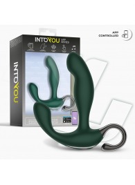 Зеленый вибромассажёр простаты Greeny - 12,8 см. - Intoyou - в Комсомольске-на-Амуре купить с доставкой