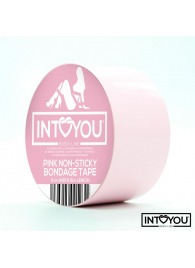 Розовый скотч для фиксации Non-Sticky Bondage Tape - 15 м. - Intoyou - купить с доставкой в Комсомольске-на-Амуре