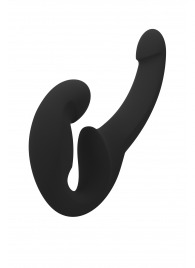 Черный безремневой страпон Share Lite - Fun Factory - купить с доставкой в Комсомольске-на-Амуре