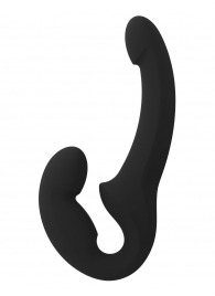 Черный безремневой страпон Share Lite - Fun Factory - купить с доставкой в Комсомольске-на-Амуре