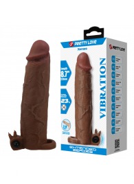 Коричневая насадка на пенис Xerxes - 22 см. - Baile - в Комсомольске-на-Амуре купить с доставкой