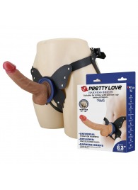 Поясной страпон Wells: трусики в форме бабочки и фаллоимитатор-насадка - Baile - купить с доставкой в Комсомольске-на-Амуре