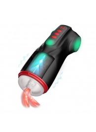 Интерактивный мастурбатор Raven с вакуумом, вибрацией и подсветкой - Shots Media BV - в Комсомольске-на-Амуре купить с доставкой